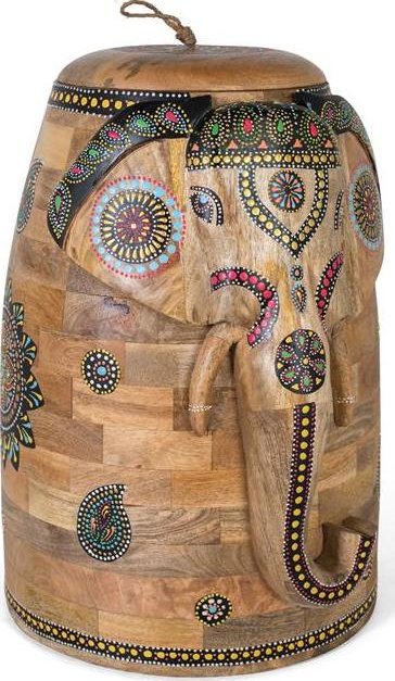 Ručně malovaná figura 56 cm mango