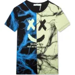 Chlapecké tričko - KUGO MC9870, zelinkavá / modrá Barva: Zelinkavá, Velikost: 134