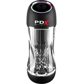 Masturbátor Pipedream PDX Elite ViewTube Pro See-Thru Vibrating Stroker transparentní - s kupónem KUP15 cena 2294 Kč + extra diskrétní expedice