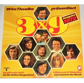 Česká hudba LP Wim Thoelke präsentiert 3x9 Ausgabe 1972 (Karel Gott, Chris Roberts... )