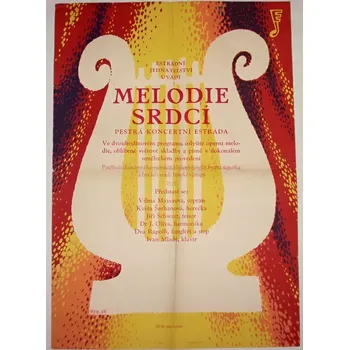 Plakát plakát Melodie srdcí: Pestrá koncertní estráda, 50.tá léta