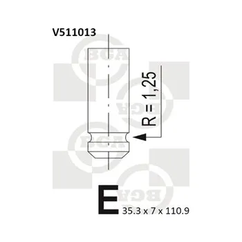 Ventil motoru Sací ventil BGA V511013