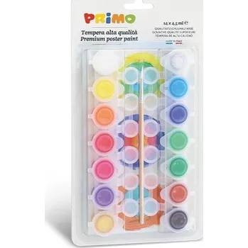 Vodová barva PRIMO Temperové barvy, 14 x 4,5 ml, blistr