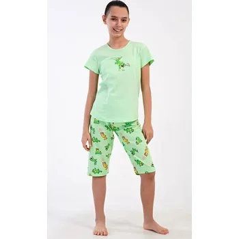 Chlapecké pyžamo Dětské pyžamo kapri Ella - světle zelená - 9 - 10