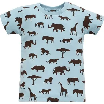 PINOKIO Tričko krátký rukáv Safari MODRÁ - 92