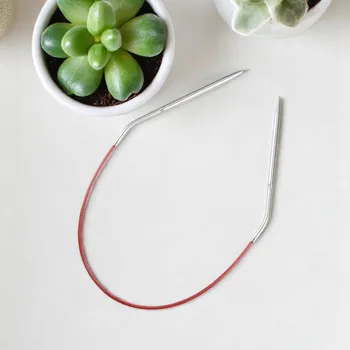 Nástroj na niť a příze ChiaoGoo kruhové jehlice KNIT RED 30 cm Velikost jehlic: 2 mm