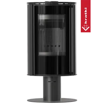 Krbová kamna Krbová kamna Kratki PRO ERIK s podstavcem černý Thermotec