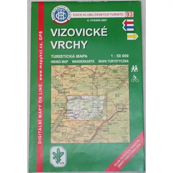 Vizovické vrchy (Turistická mapa 1: 50 000)