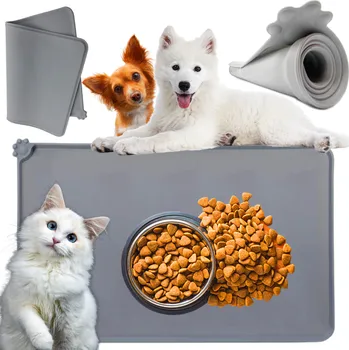 Miska pro psa Interlook MLG-5538 | XL | Vodotěsná podložka umístěná pod misku pro domácí mazlíčky | velká silikonová podložka pro psy a kočky