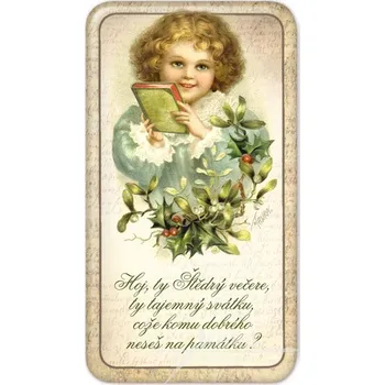 Dekorativní magnet Magnet Hoj, ty Štědrý večere