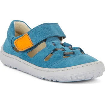Chlapecké sandály Barefoot dětské sandály Froddo Elastic Jeans modré Velikosti obuvi: 24