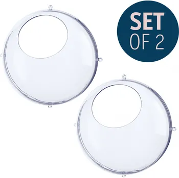 Úložný box Orion závěsný display set 2 Ks polokoule 30cm, čirá KOZIOL (Barva-transparentní čirá bez tištěného loga)