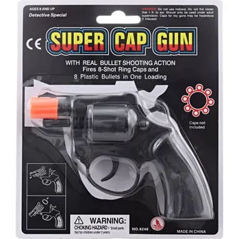 Dětská zbraň Pistole na kapsle 8 ran
