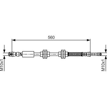 Brzdová hadice Brzdová hadice BOSCH 1 987 481 664