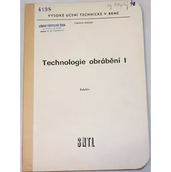 Technologie obrábění I.