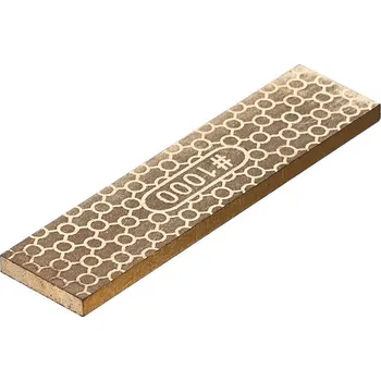 Japonský oboustranný diamantový brusný kámen s titanovým povlakem SK11 - zlatý - zrnitost #400 a #1000