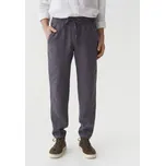 Magic Linen Pánské plátěné kalhoty BREMER v antracitové barvě Velikost: XL