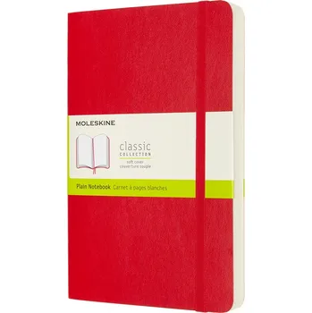Kancelářské potřeby Moleskine, Nelinkovaný zápisník Moleskine Classic měkká vazba L 400 stran červený - Formadore