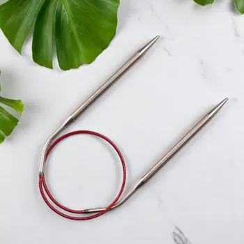 Jehlice ChiaoGoo kruhové jehlice KNIT RED 80 cm Velikost jehlic: 2 mm