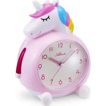 Budík Atlanta 2163/17 - Dětský budík s jednorožcem