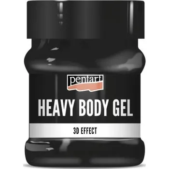Speciální výtvarná barva Pentart Heavy body gel lesk PENTART 230 ml ČERNÁ