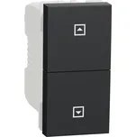 Ovládač tlačítkový žaluziový Schneider Electric Unica Nová 1 modul antracit