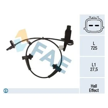 Přislušenství brzdového systému Snímač, počet otáček kol FAE 78487