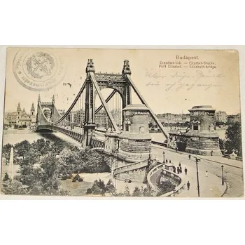 Karnevalový kostým Maďarsko Budapešť: Alžbětin most (Elisabet-Brücke) 1918