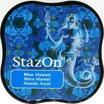 Razítková poduška Tsukineko voděodolný inkoust StazOn Midi, blue hawaii