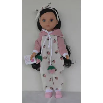 Panenka Berjuan, 830 Eva comunion con sobrefalda de plumeti blanco, 35 cm