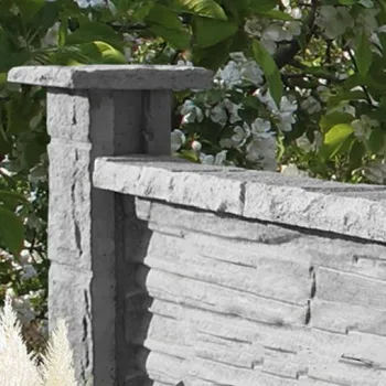 Příslušenství pro plot Stříška na desku FEROBET GRANADA přírodní 130×1 840×50 mm