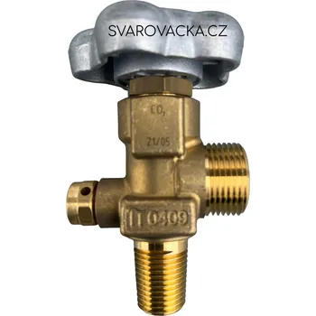 GCE Lahvový uzavírací ventil CO2 G3/4" E17