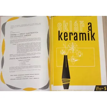 Časopis Sklář a keramik 1962, č. 1-12, ročník XII.