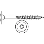 Vrut konstrukční tesařský talířová hlava s torx drážkou 5x 70 zinek žlutý