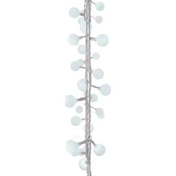 Vánoce EMOS-ZY2022T 40LED světelný řetěz kuličky časovač studená bílá