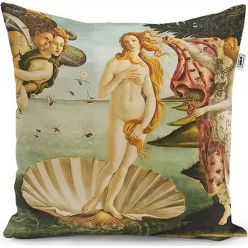 Polštář Dekorační polštář Zrození Venuše - Sandro Botticelli - Sablio - 40x40 cm