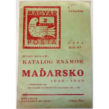 Poštovní známka Kolár Hugo - Katalog známok Maďarsko 1945-1949