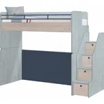 Čilek Zvýšená postel 90x200 cm se schody Trio Studio