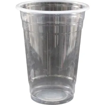 Jednorázové nádobí VIBAL Kelímek plastový PP na bubble tea 500ml 50ks/20bal