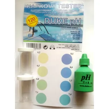 Bazénová chemie Kapkový tester DUKE pH