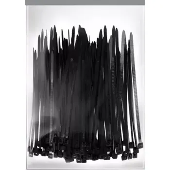 Stahovací páska MA PROFESSIONAL Černá kabelová stahovací páska 9,0 × 750mm 50ks