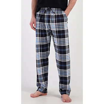Pánské pyžamo Pánské pyžamové kalhoty Felix - modrá - M