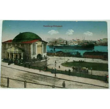 Německo Hamburg: Elbtunnel cca 1920