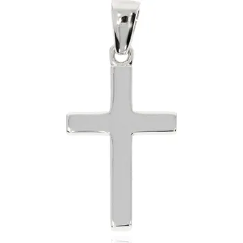 Přívěsek Zlatnictví Helios Hladký křížek bílé zlato