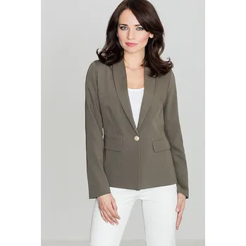 Dámské sako Dámské olivově zelené sako ve volném střihu K387 Velikost: S