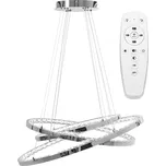 Toolight Toolight, LED křišťálové závěsné svítidlo APP772-3CP, chromová, OSW-05023