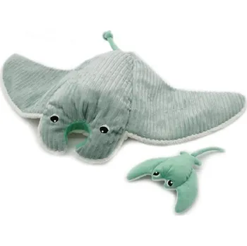 plyšák Ptipotos Plyšová rejnok Mentalou mátová - máma s děťátkem