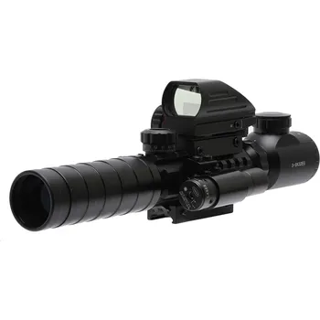 Puškohled B-optics s přísvitem 3-9x32 SFP set s kolimátorem a laserem 30132