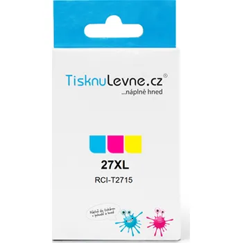 Zásobníky - Multi Pack TisknuLevne.cz č.27XL T2715 (Azurový, purpurový, žlutý)