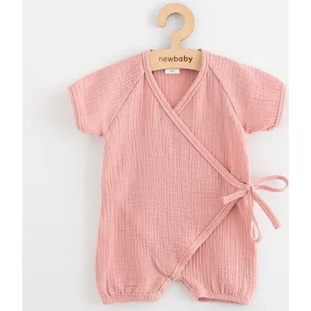 Kojenecký overall NEW BABY Kojenecký letní mušelínový overal New Baby pink Vel. 56